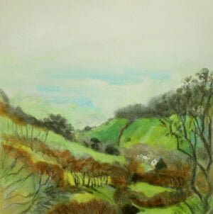 Branscombe Vale - spring colours to the Sea