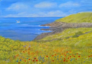 Newquay seascape painting