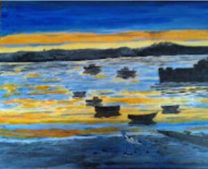 contemporary arttopsham estuary painting